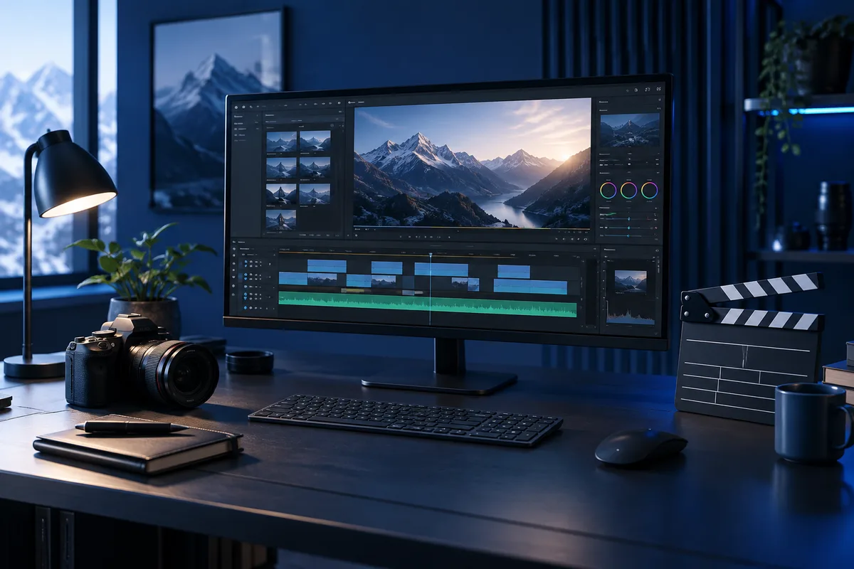 AI-assisted video creation and editing workstation