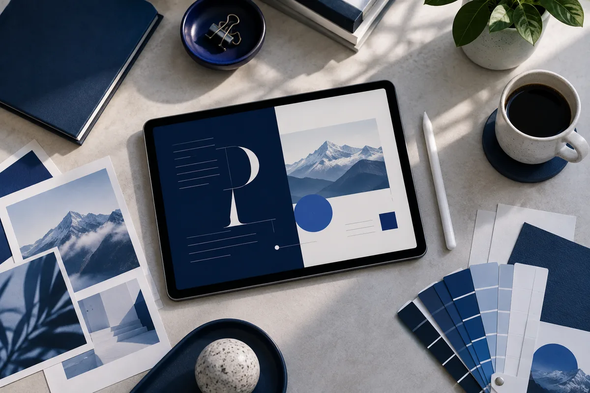 Creative workspace for graphic post design